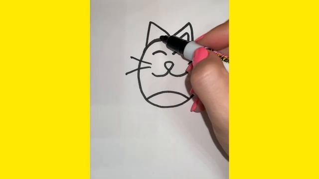 Как нарисовать Котика # Просто Рисуем # How to draw a cat ? смотреть онлайн