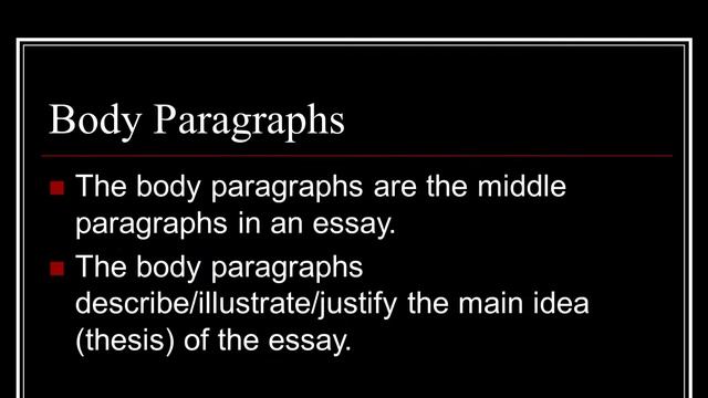 The Three Parts Of An Essay--Introduction, Body and Conclusion смотреть онлайн