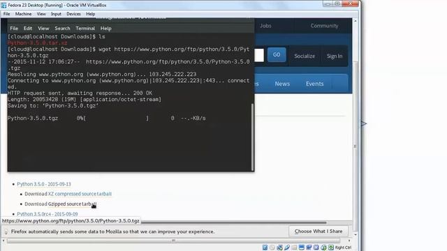 How to Install Python 3.5.0 in Fedora Live Workstation смотреть онлайн