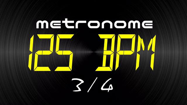 metronome 125 BPM 3/4 смотреть онлайн