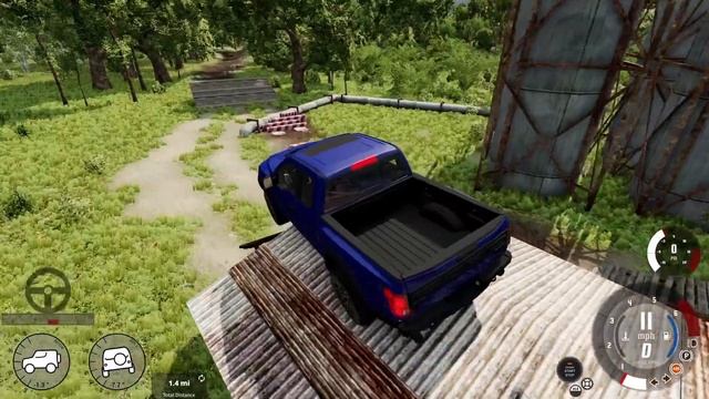 BeamNG drive Off Road Trials in a 2018 Ford Raptor смотреть онлайн