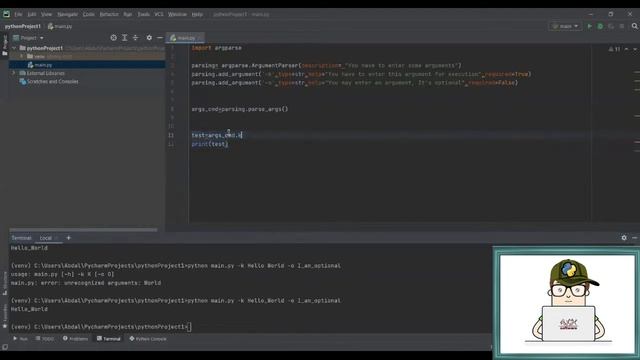 Python:: Mastery -lesson 8- Parse Arguments & Handle Exceptions - معاملات الإدخال و معالجة الأخطاء смотреть онлайн