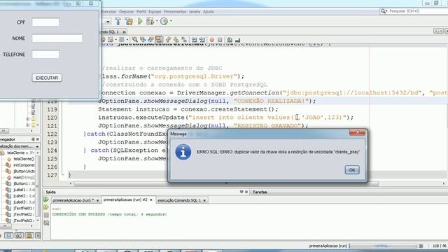 Conectando Aplicação Java ao SGBD PostgreSQL - Parte 2.avi смотреть онлайн