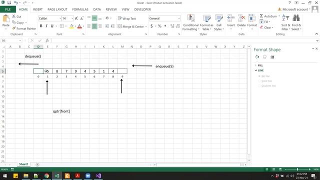 Queue data structure in C++ using array смотреть онлайн