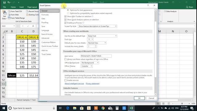 Independent samples t test in excel смотреть онлайн
