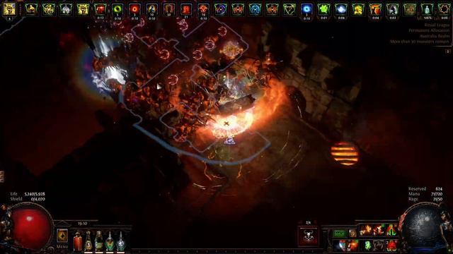 [POE 3.13] - Gladiator Flicker Strike Min-Maxed Build Vs Phoenix - Ritual League смотреть онлайн