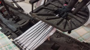 № 85 Сборка модели корабля черная жемчужина. Ванты на топи мачты.