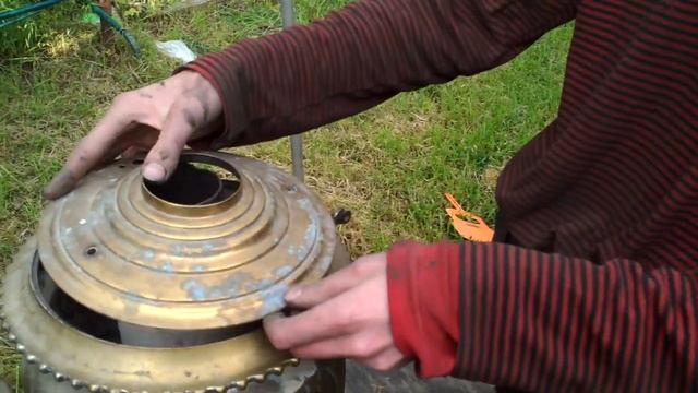 Самовар в форме №14 в прейскуранте А и З. Чашей-рококо. смотреть онлайн