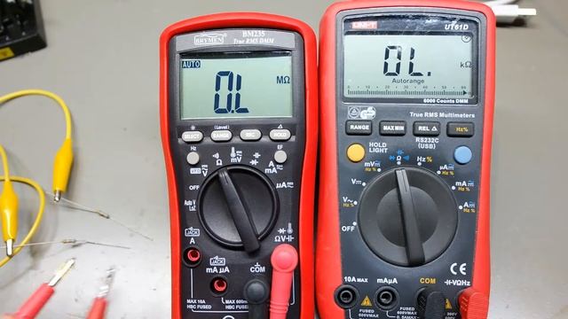 UT61D vs BM235 Widerstandsmessung смотреть онлайн
