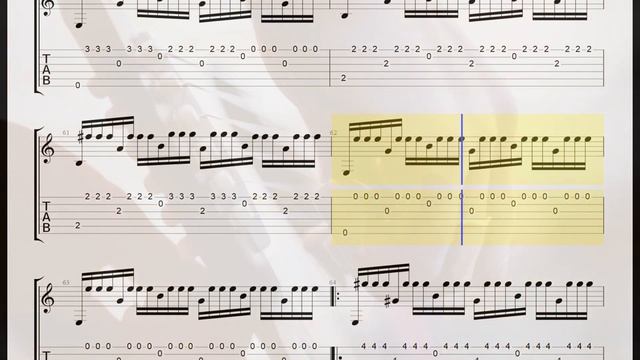 Romance de Amor(사랑의 로망스)/Clasical Guitar/tab/Sheet Music смотреть онлайн