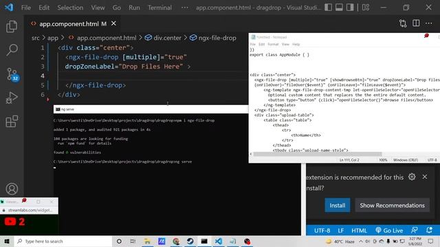 Angular 13 ngx-file-drop Example to Drag and Drop Multiple Files to Upload to Server in TypeScript смотреть онлайн