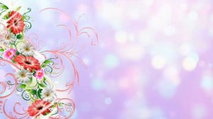 Футаж нежный цветы