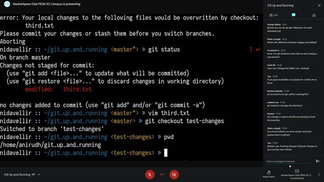 Git Up and Running | HackerSpace EC Campus Workshop смотреть онлайн