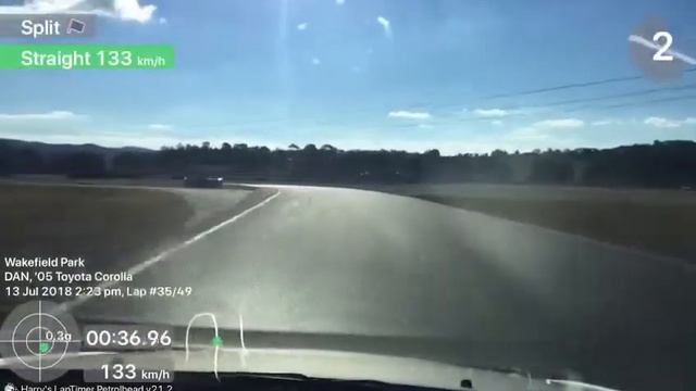 1:14 lap in Toyota Corolla Sportivo (2ZZ) at Wakefield Park Raceway смотреть онлайн