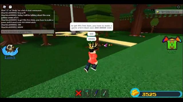 ROBLOX GOLDEN CROWN OF O'S HAT! смотреть онлайн