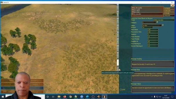 Caesar IV Scenario Editor Tutorial