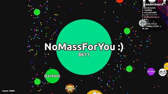 Agar.io: How To Takeover In FFA and EXP! Agar.io Solo Gameplay смотреть онлайн