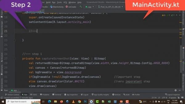 How to take Screenshot Programmatically in Android 13 | Fixed Black screenshot in Android 13+