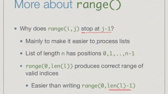 Lec 11 More about range() | Programming, Algorithms and Data Structure using Python смотреть онлайн