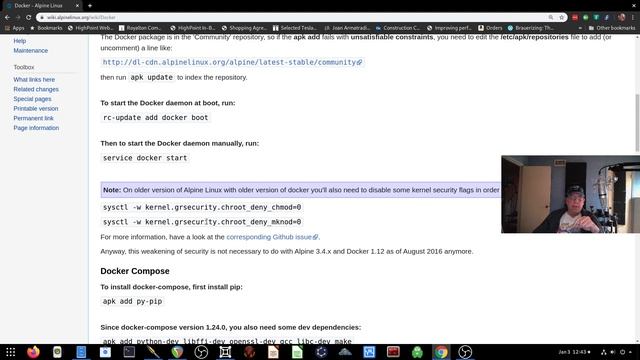 How to install Docker under Alpine Linux v3.11 смотреть онлайн