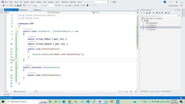 Dependency Inversion Principle in C# | Solid Principles | Tamil смотреть онлайн