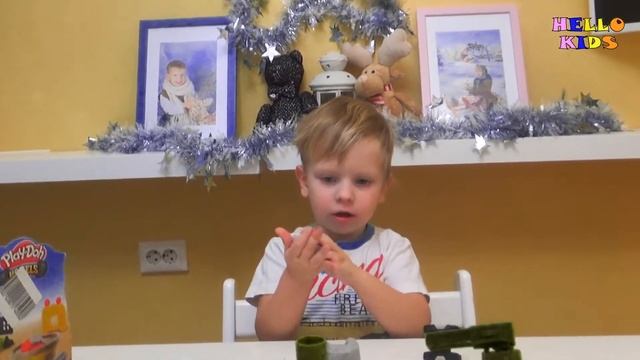 РАСПАКОВЫВАЕМ новые ИГРУШКИ /Анна из Холодного Сердца и Плей До строительная техника/ смотреть онлайн