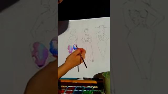 Акварель +глицерин смотреть онлайн