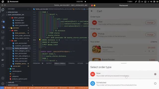 Aplikasi Restoran menggunakan Flutter + Dart Shelf Web Service + PostgreSQL смотреть онлайн