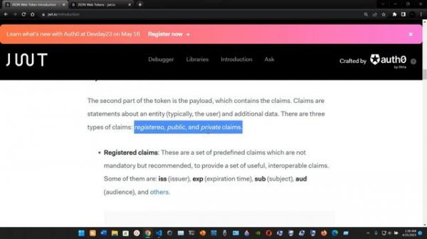 JWT: JSON Web Tokens - Getting Started with JWT.