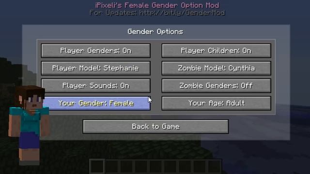 Minecraft | FEMALE GENDER MOD! | Girls play Minecraft too! смотреть онлайн