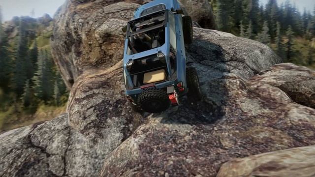 Bloopers fail and crash rock crawling | Snowrunner realistic offroad simulator gameplay смотреть онлайн