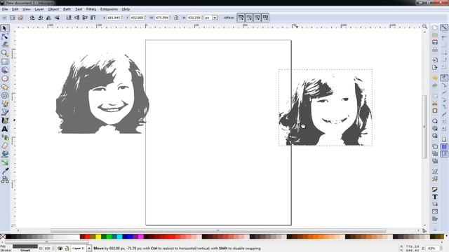 Tracing a Photo with Inkscape for Use in Design Space смотреть онлайн