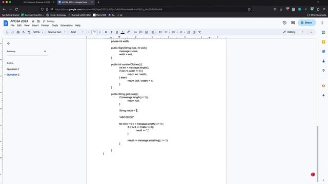 2023 AP Computer Science A FRQ Full Walkthrough | UNOFFICIAL | WITH TIMESTAMPS смотреть онлайн