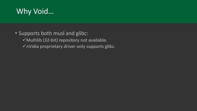 Part 1: Moving to Void Linux (Why glibc? And why base version?)… смотреть онлайн
