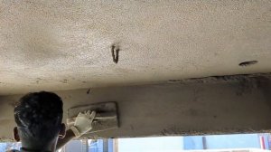 Технически!  Балочная штукатурка ||  Потолочная бетонная балка идеально оштукатурена цементом