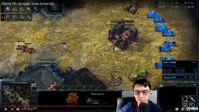 ИГРАЙ КАК ByuN TvP ДУШИ ПРОТОССОВ гайд терраны Starcraft 2 смотреть онлайн