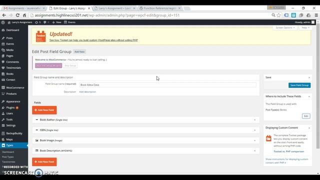 Adding Custom Post Type and Fields with Types Plugin- Pt. 1 смотреть онлайн