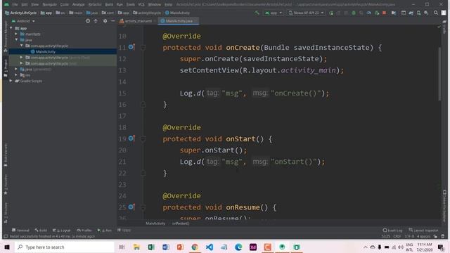 4. Demo Using Activity Lifecycle смотреть онлайн