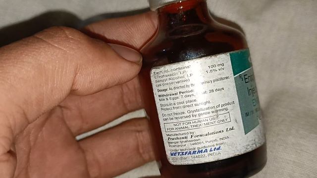 Enrofloxacin Injection Veterinary Medicine/ Enrofloxacin Injection Uses Dose Route Veterinary Dr.Ve