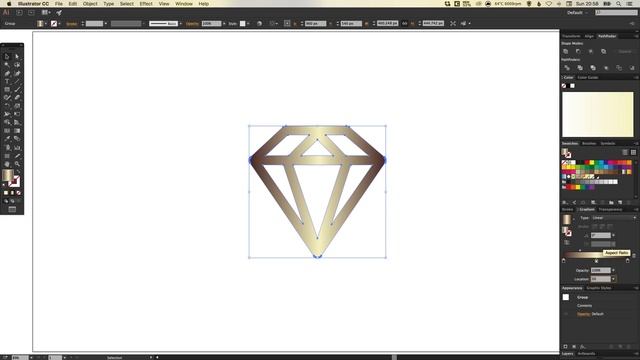 Learn How to Create a Gold Effect in Adobe Illustrator | Dansky смотреть онлайн