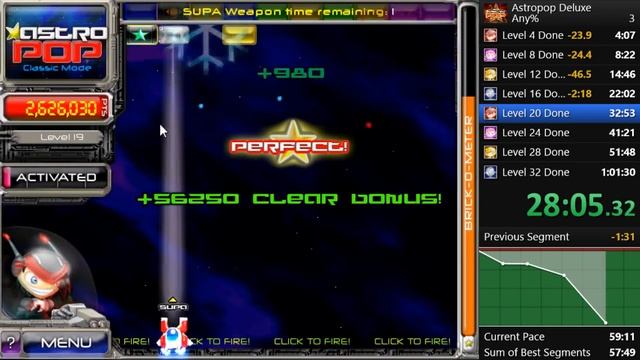 Astropop Deluxe - Any% Speedrun - 55:45.63 (Former World Record) смотреть онлайн