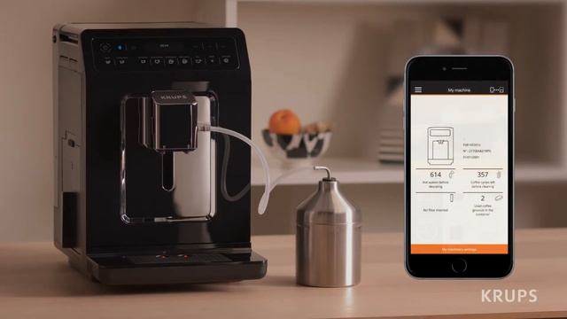 Krups Evidence Connected Bean to Cup Machine in Black смотреть онлайн