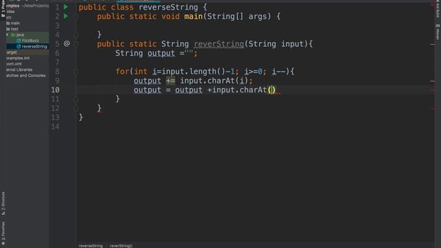 Reverse a String in Java смотреть онлайн