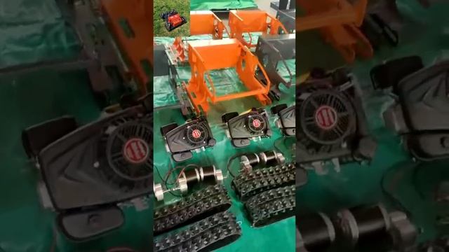 CE EPA Euro 5 gasoline engine strong power rubber track wireless grass cutter смотреть онлайн