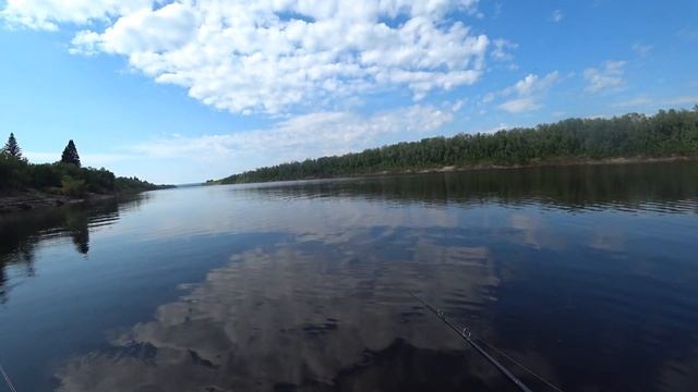 Рыбалка на печоре Дикий клев окуня Попали под ужасный ливень и гром смотреть онлайн