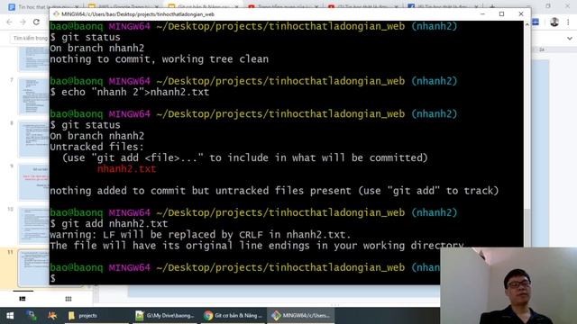 Bài 4: Các lệnh liên quan tới Git Branch 1 / Full khóa học git cơ bản đến nâng cao miễn phí смотреть онлайн