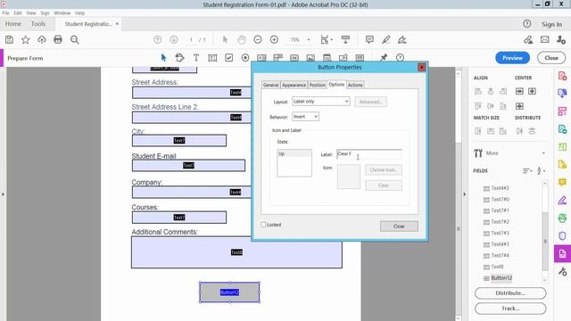 How to add a clear form button in adobe acrobat pro dc смотреть онлайн