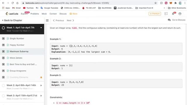 Let Leetcode (Part 1) | Single Number, Happy Number, Maximum Subarray смотреть онлайн
