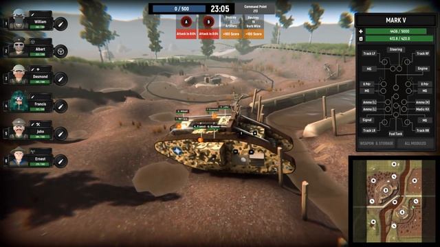 Land BATTLESHIP vs Trench Defense! World War 1 Tank Battle! (Armored Battle Crew Gameplay) смотреть онлайн