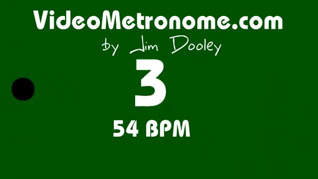 54 BPM Human Voice Metronome by Jim Dooley смотреть онлайн